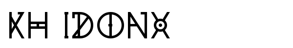 KH Idonx font preview
